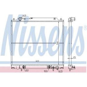 воден радиатор NISSENS 62855