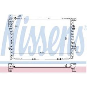 воден радиатор NISSENS 60752A 