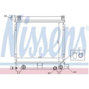 воден радиатор NISSENS 62658 