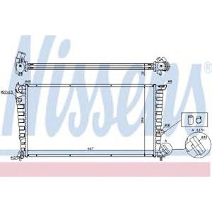 воден радиатор NISSENS 63508A 