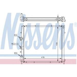 воден радиатор NISSENS 63854A 