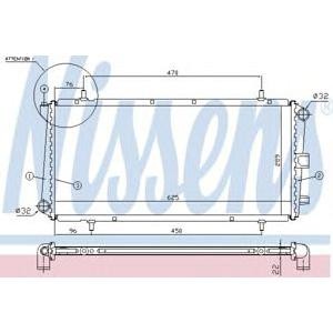 воден радиатор NISSENS 62785A