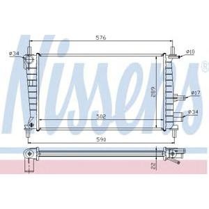 воден радиатор NISSENS 62082A 