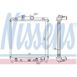 воден радиатор NISSENS 63340