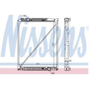 воден радиатор NISSENS 62649A