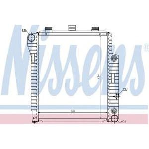 воден радиатор NISSENS 62654