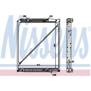воден радиатор NISSENS 62653A 