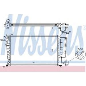 воден радиатор NISSENS 63512A