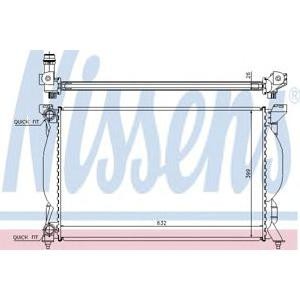 воден радиатор NISSENS 60304A 