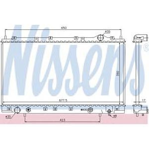 воден радиатор NISSENS 62866 