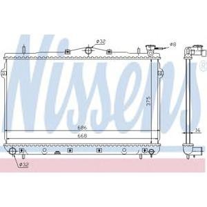 воден радиатор NISSENS 62298 