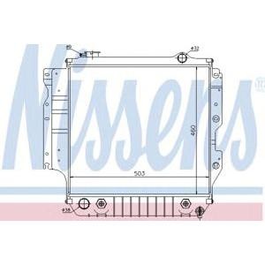 воден радиатор NISSENS 60993 