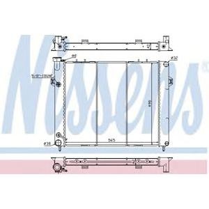 воден радиатор NISSENS 609891 