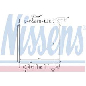 воден радиатор NISSENS 60991