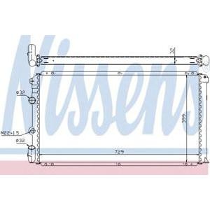 воден радиатор NISSENS 63936A