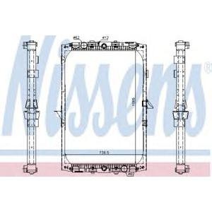 воден радиатор NISSENS 61417A