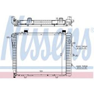 воден радиатор NISSENS 62712A 