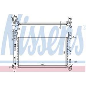 воден радиатор NISSENS 60996A