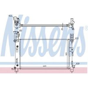 воден радиатор NISSENS 60995A