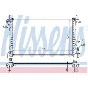 воден радиатор NISSENS 62073A 