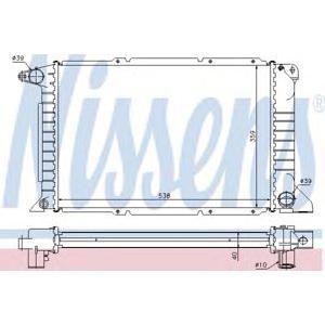 воден радиатор NISSENS 62080A 