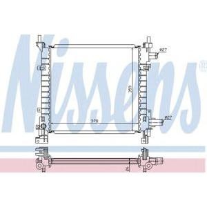 воден радиатор NISSENS 62083A