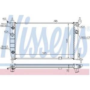 воден радиатор NISSENS 63253A