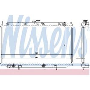 воден радиатор NISSENS 62924A