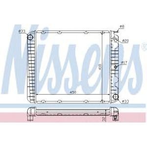воден радиатор NISSENS 65545A 