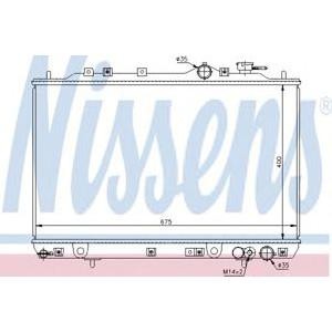 воден радиатор NISSENS 67006 