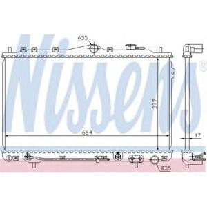 воден радиатор NISSENS 67012 