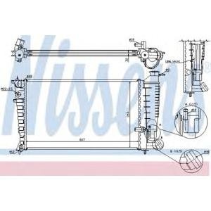 воден радиатор NISSENS 61329A 