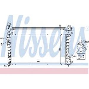 воден радиатор NISSENS 61326A