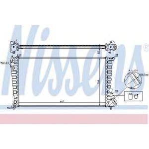 воден радиатор NISSENS 61315 