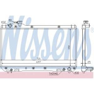 воден радиатор NISSENS 64706 