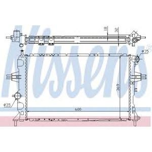 воден радиатор NISSENS 63006A 