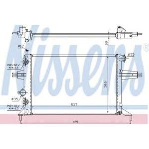 воден радиатор NISSENS 63248A