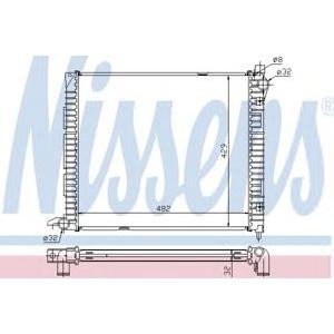 воден радиатор NISSENS 64300A