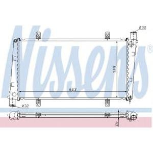 воден радиатор NISSENS 65551A 