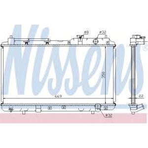 воден радиатор NISSENS 68101A 