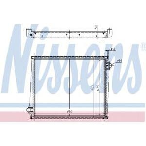 воден радиатор NISSENS 64068A 
