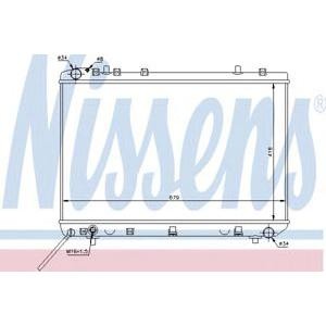 воден радиатор NISSENS 61668