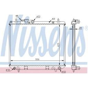 воден радиатор NISSENS 61742A