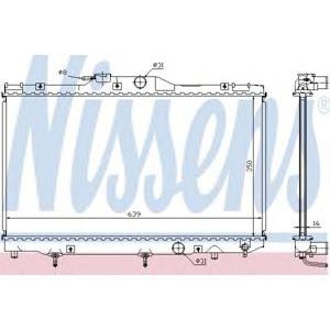 воден радиатор NISSENS 646281 