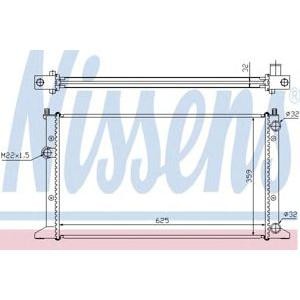 воден радиатор NISSENS 65266 
