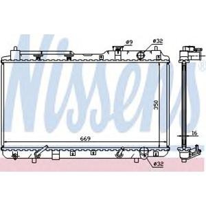 воден радиатор NISSENS 681021 