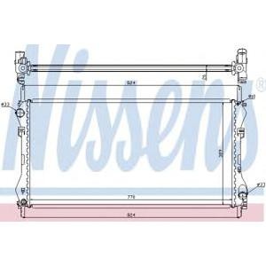 воден радиатор NISSENS 62046A