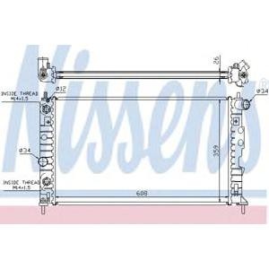 воден радиатор NISSENS 68003A 