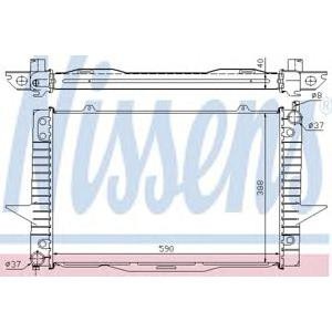 воден радиатор NISSENS 65546A 