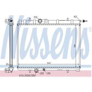 воден радиатор NISSENS 63744A 